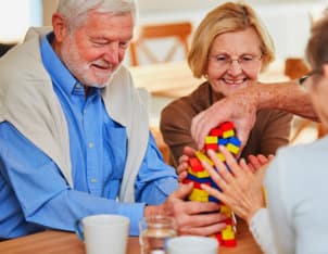 three elderly people